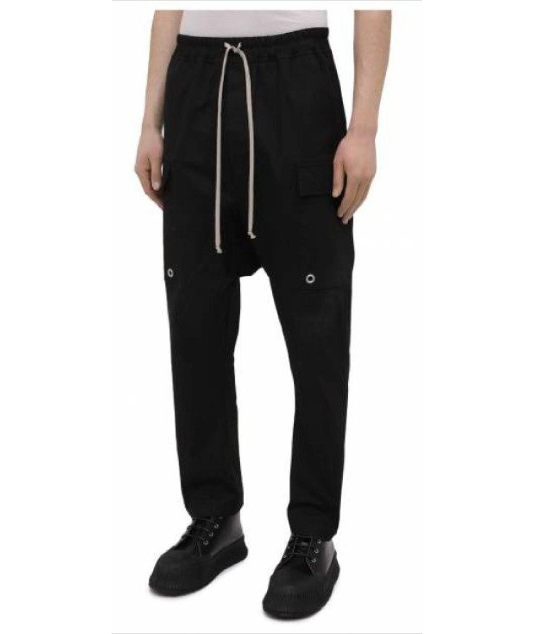 RICK OWENS Коричневые полиэстеровые повседневные брюки, фото 6