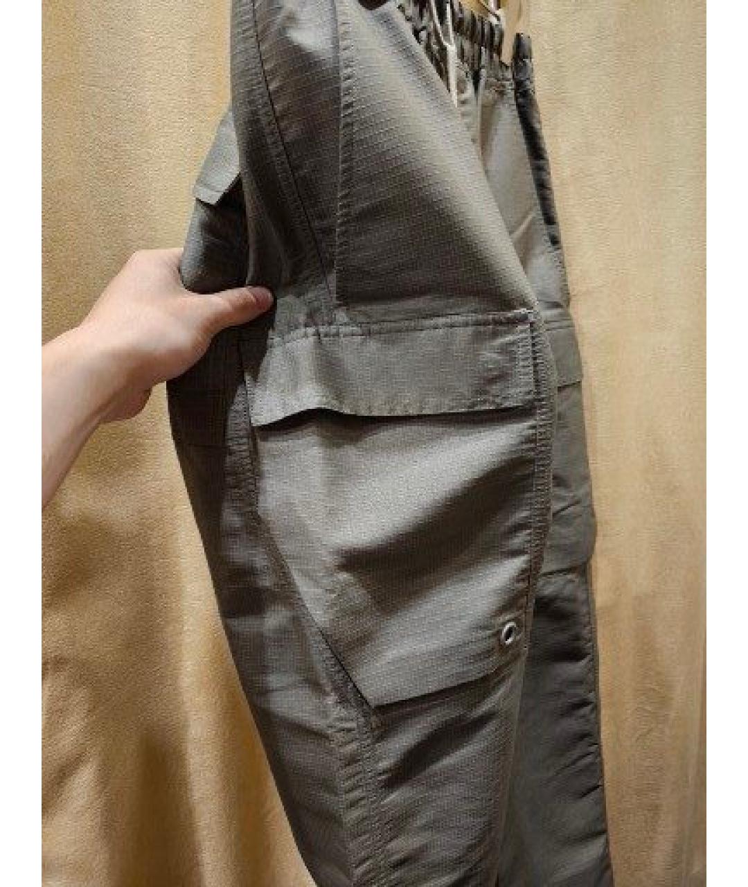 RICK OWENS Коричневые полиэстеровые повседневные брюки, фото 5