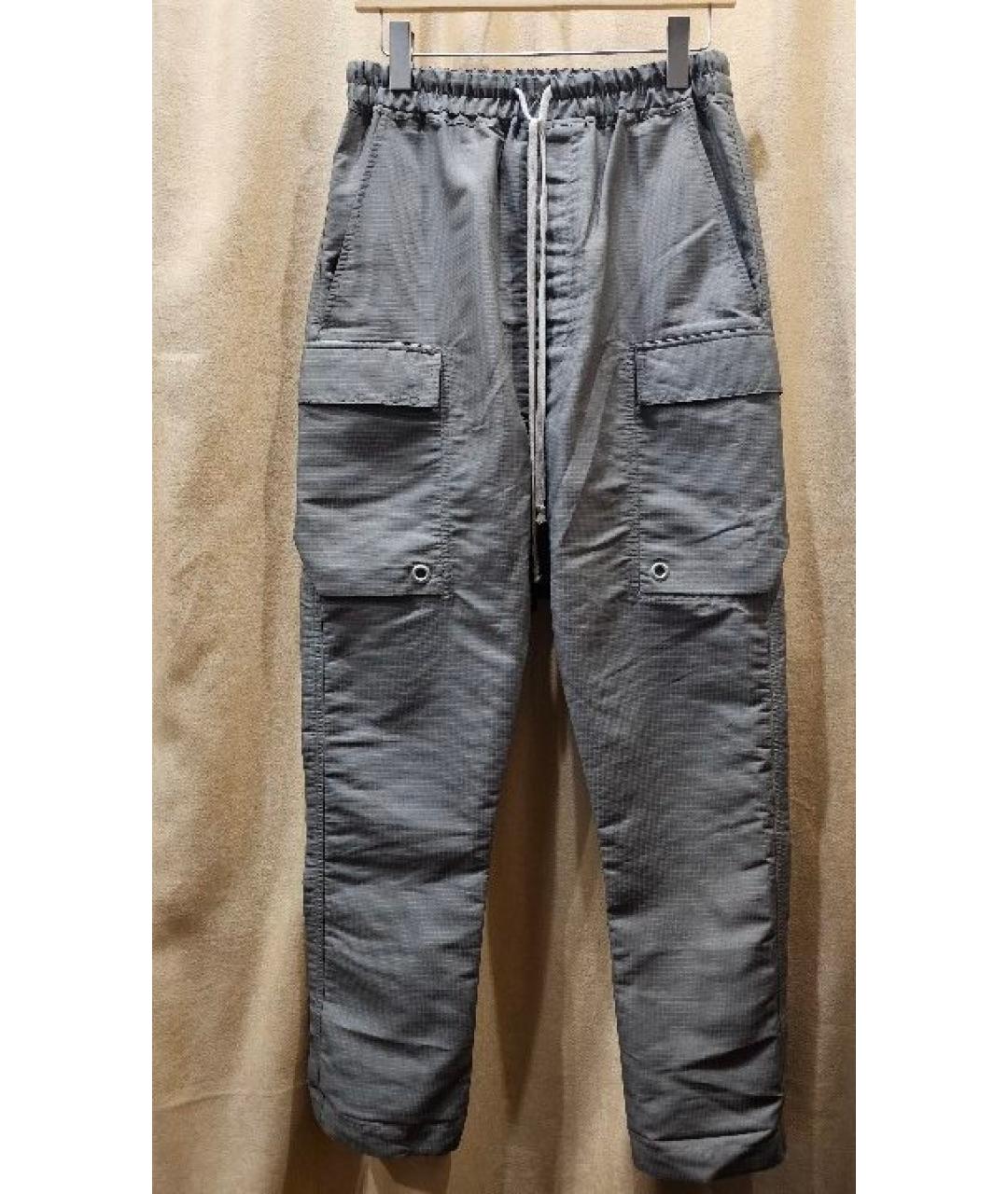 RICK OWENS Коричневые полиэстеровые повседневные брюки, фото 7