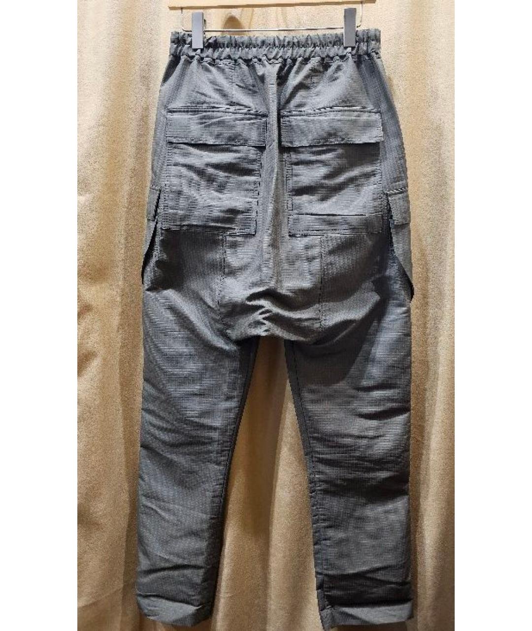 RICK OWENS Коричневые полиэстеровые повседневные брюки, фото 2