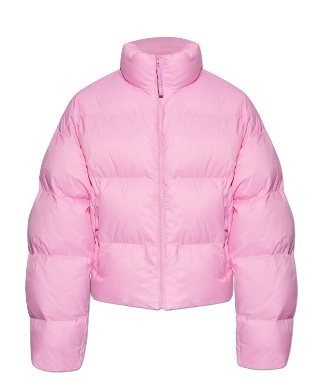 BALENCIAGA Розовый полиэстеровый пуховик, фото 10