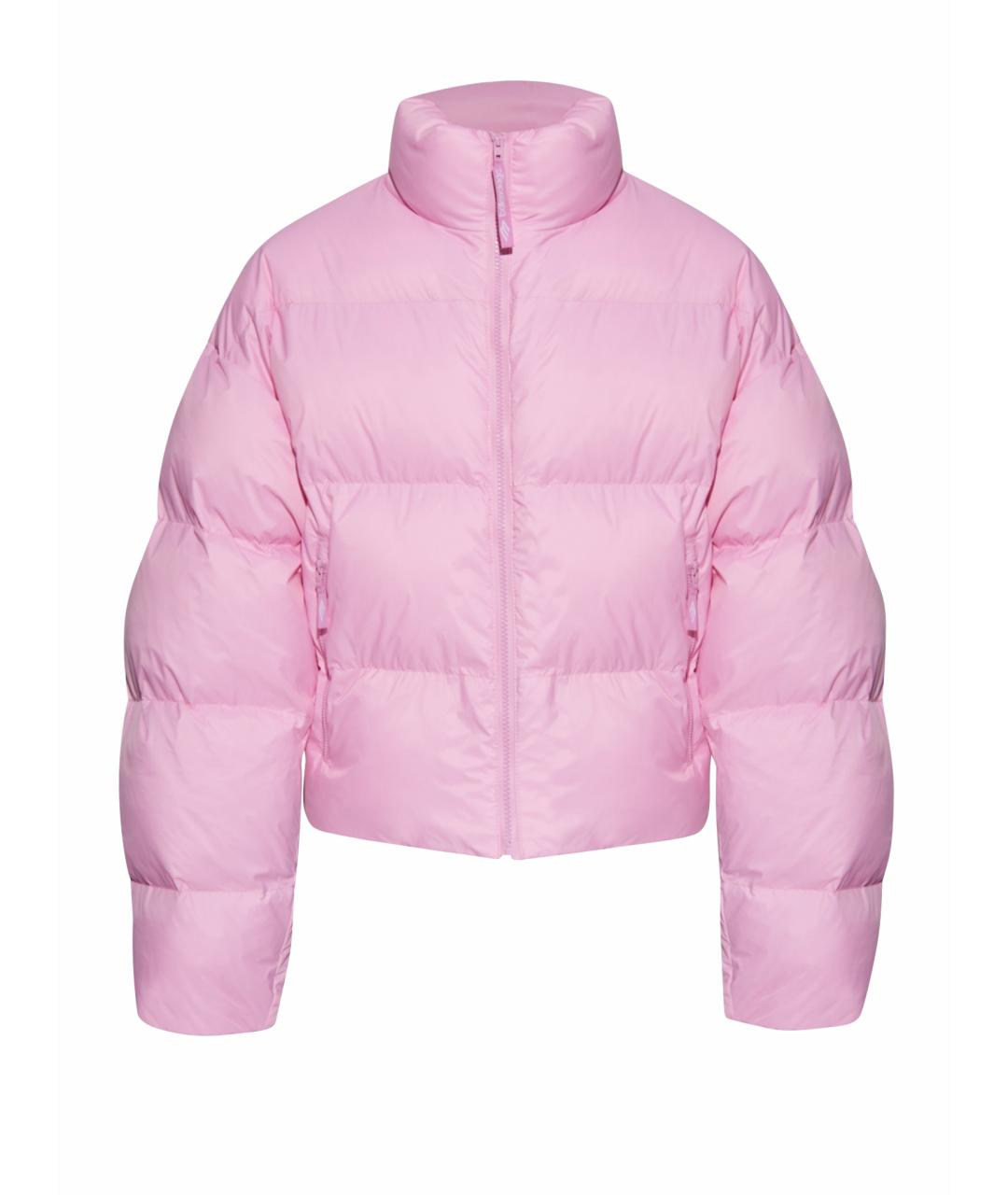 BALENCIAGA Розовый полиэстеровый пуховик, фото 1