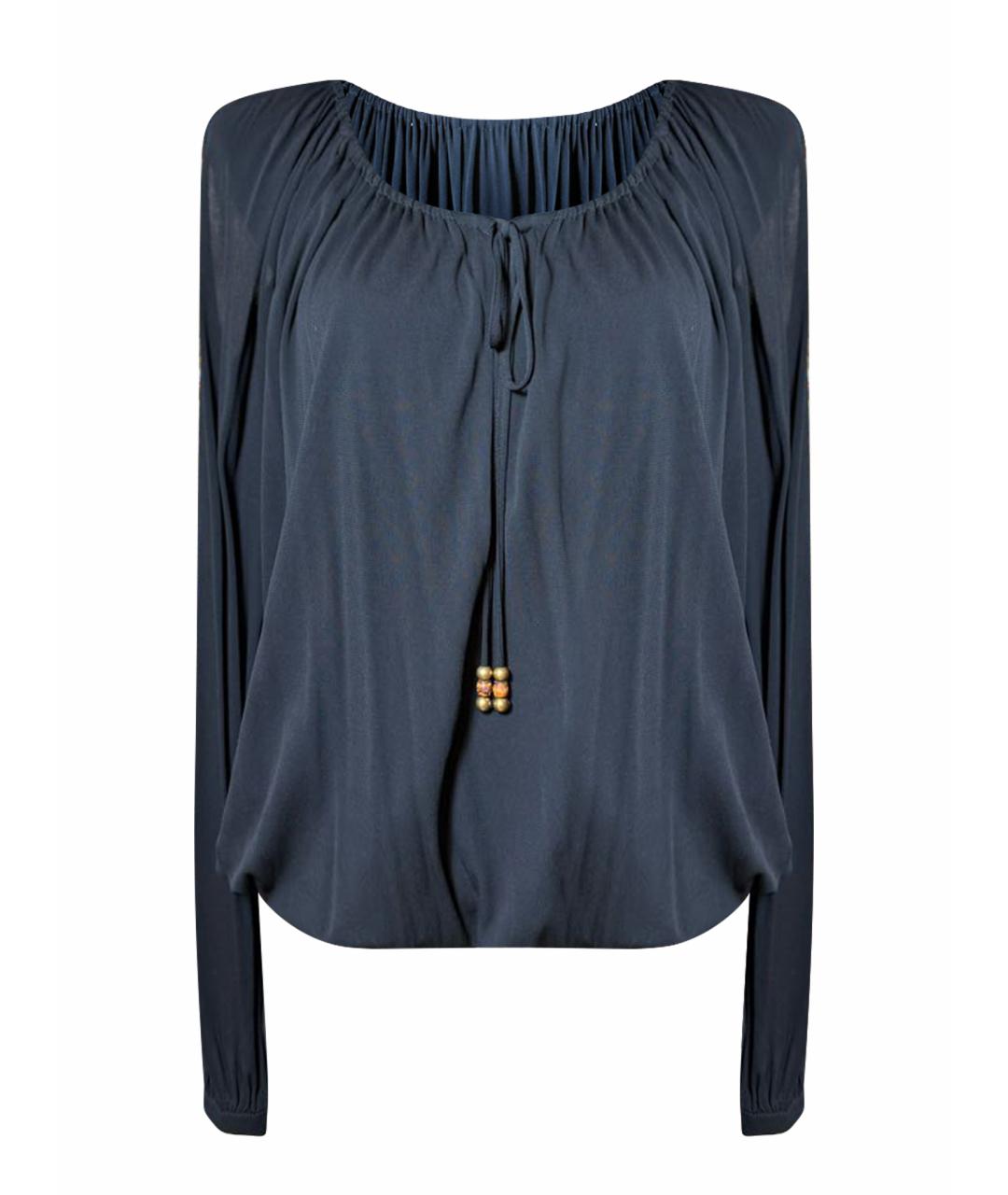 GUCCI Черная вискозная блузы, фото 1