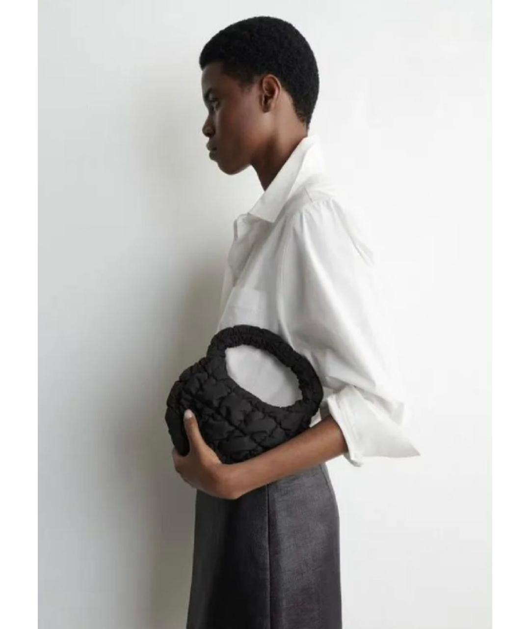 COS Черная сумка с короткими ручками, фото 9