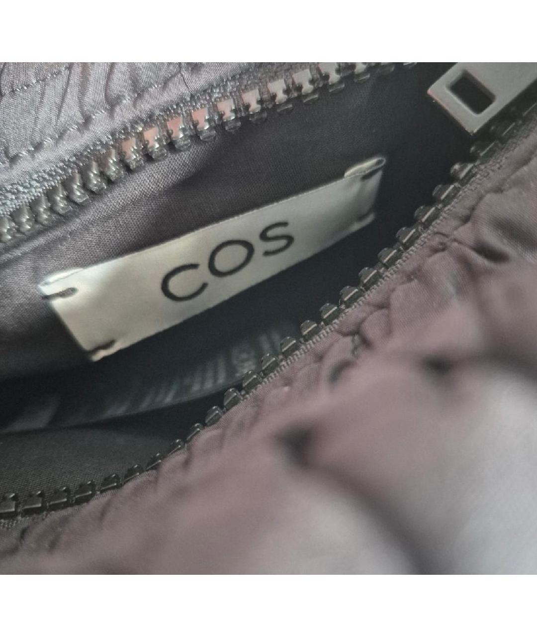 COS Черная сумка с короткими ручками, фото 8