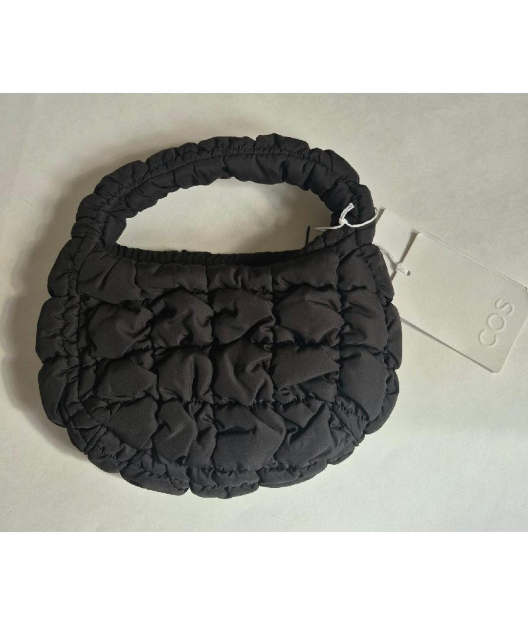 COS Черная сумка с короткими ручками, фото 5