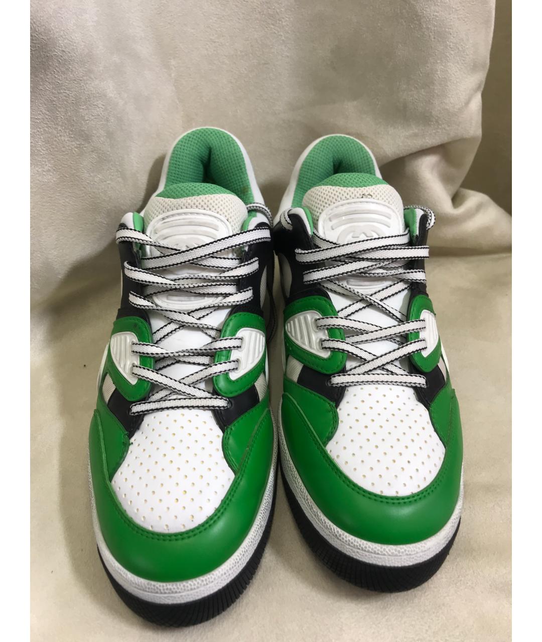 GUCCI Кожаные низкие кроссовки / кеды, фото 2