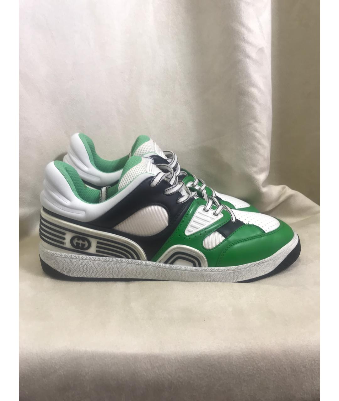 GUCCI Кожаные низкие кроссовки / кеды, фото 6