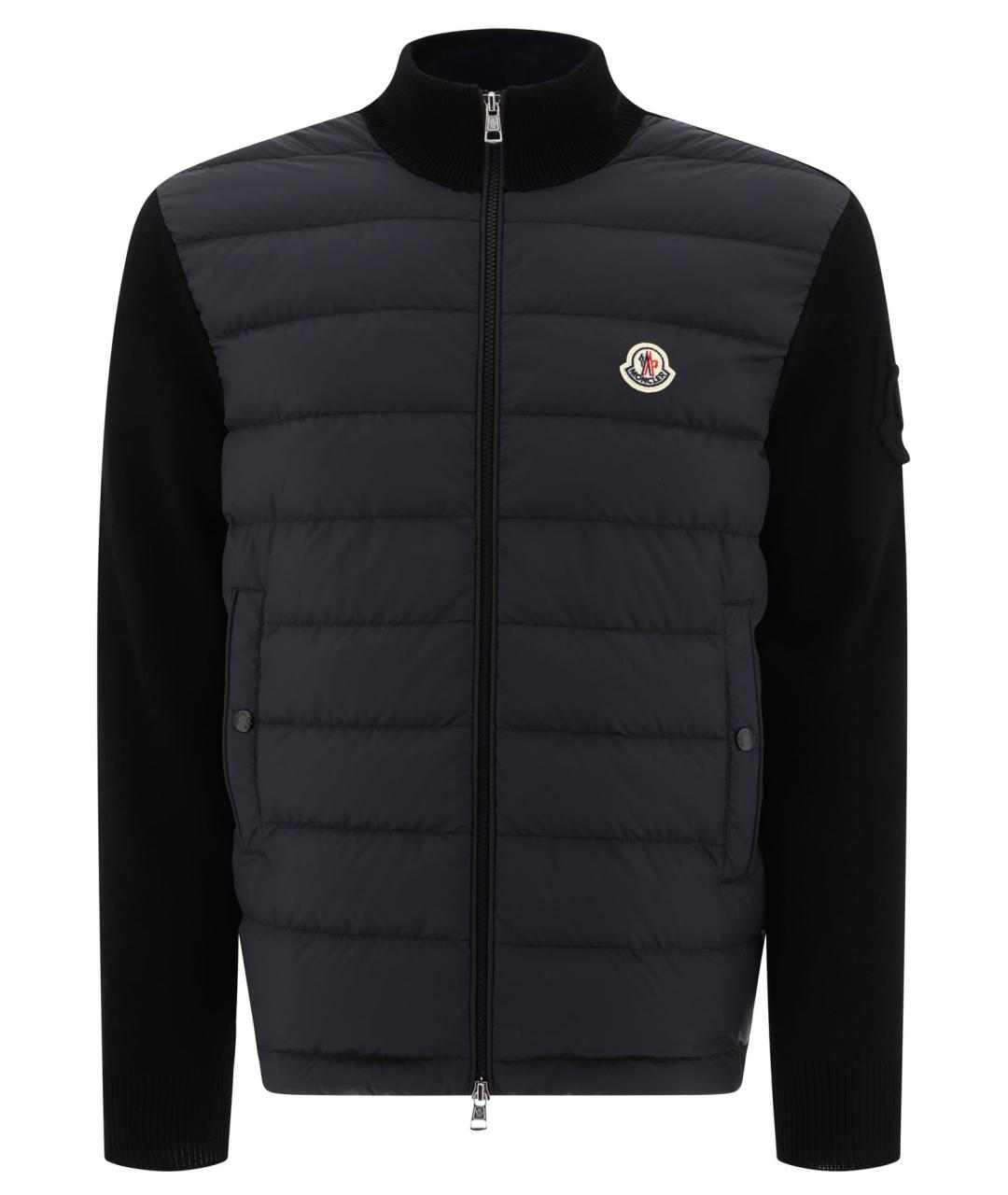 MONCLER Синяя полиамидовая куртка, фото 1