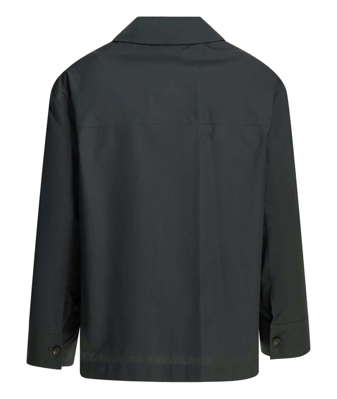 'S MAX MARA Синяя хлопковая рубашка, фото 2