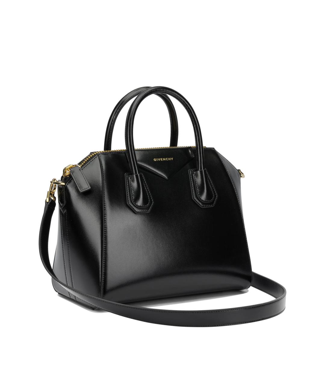 GIVENCHY Черная кожаная сумка тоут, фото 2