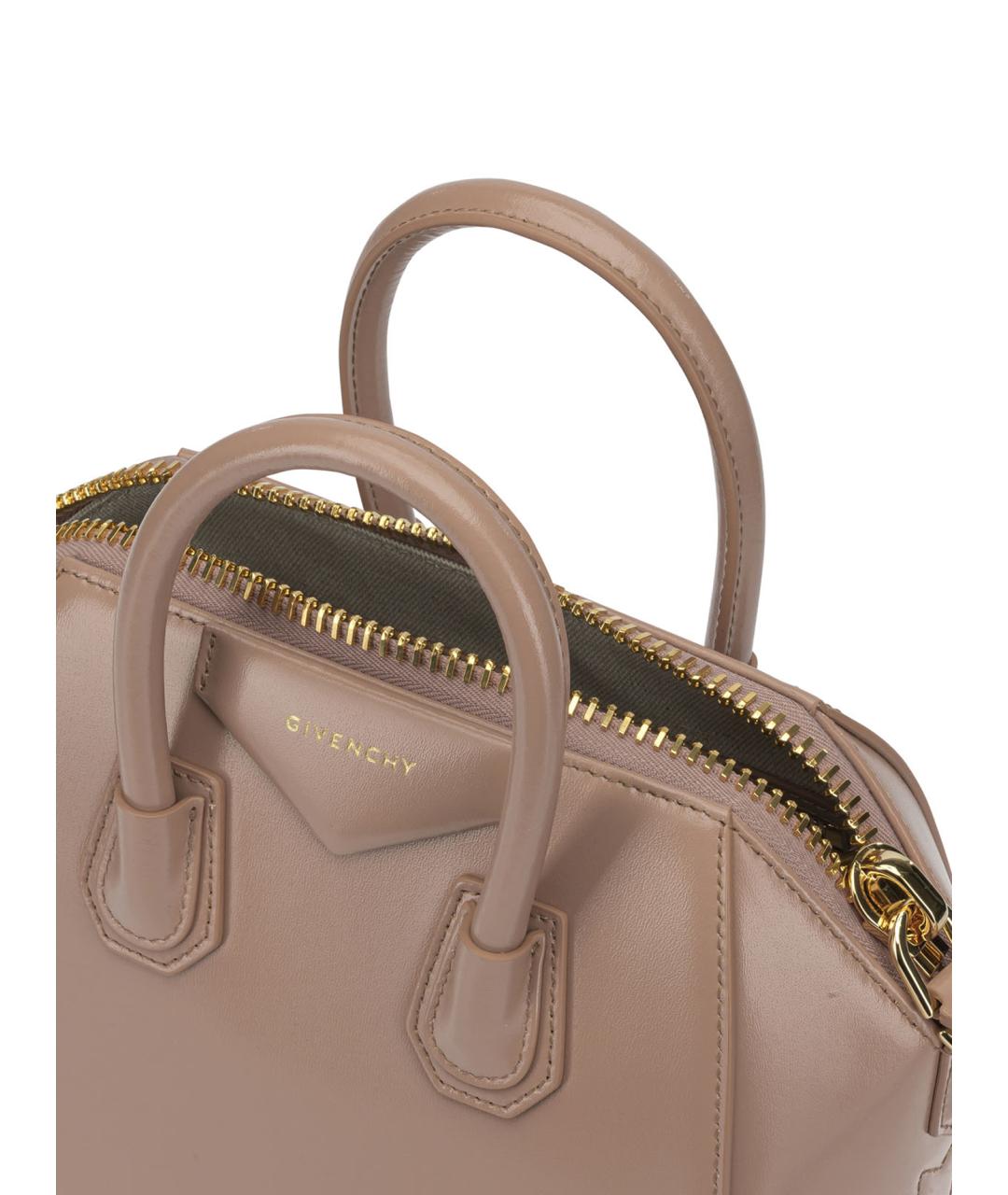 GIVENCHY Розовая кожаная сумка тоут, фото 5