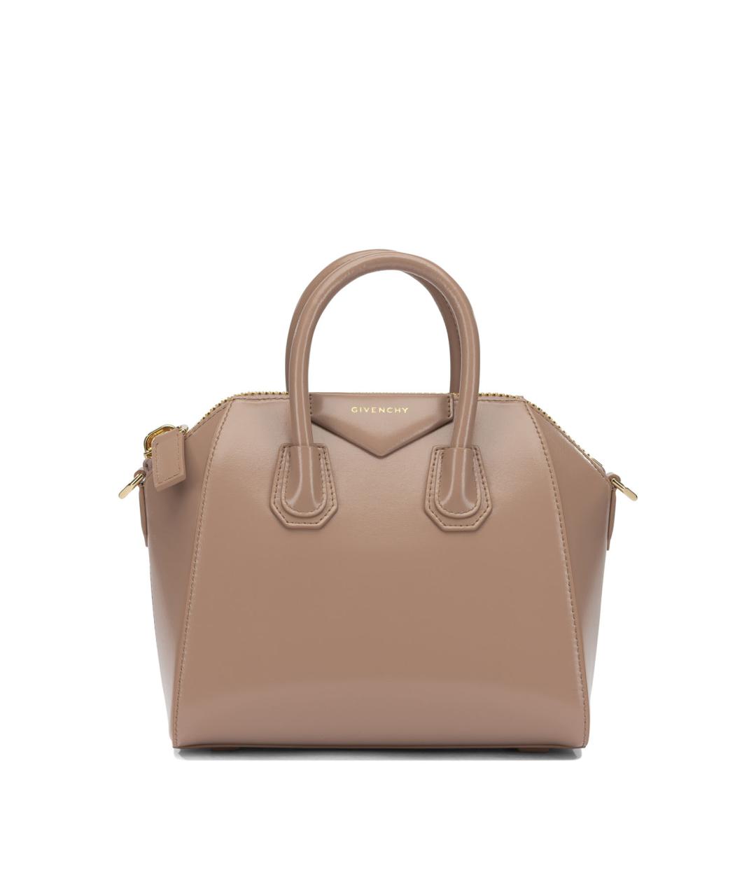 GIVENCHY Розовая кожаная сумка тоут, фото 1