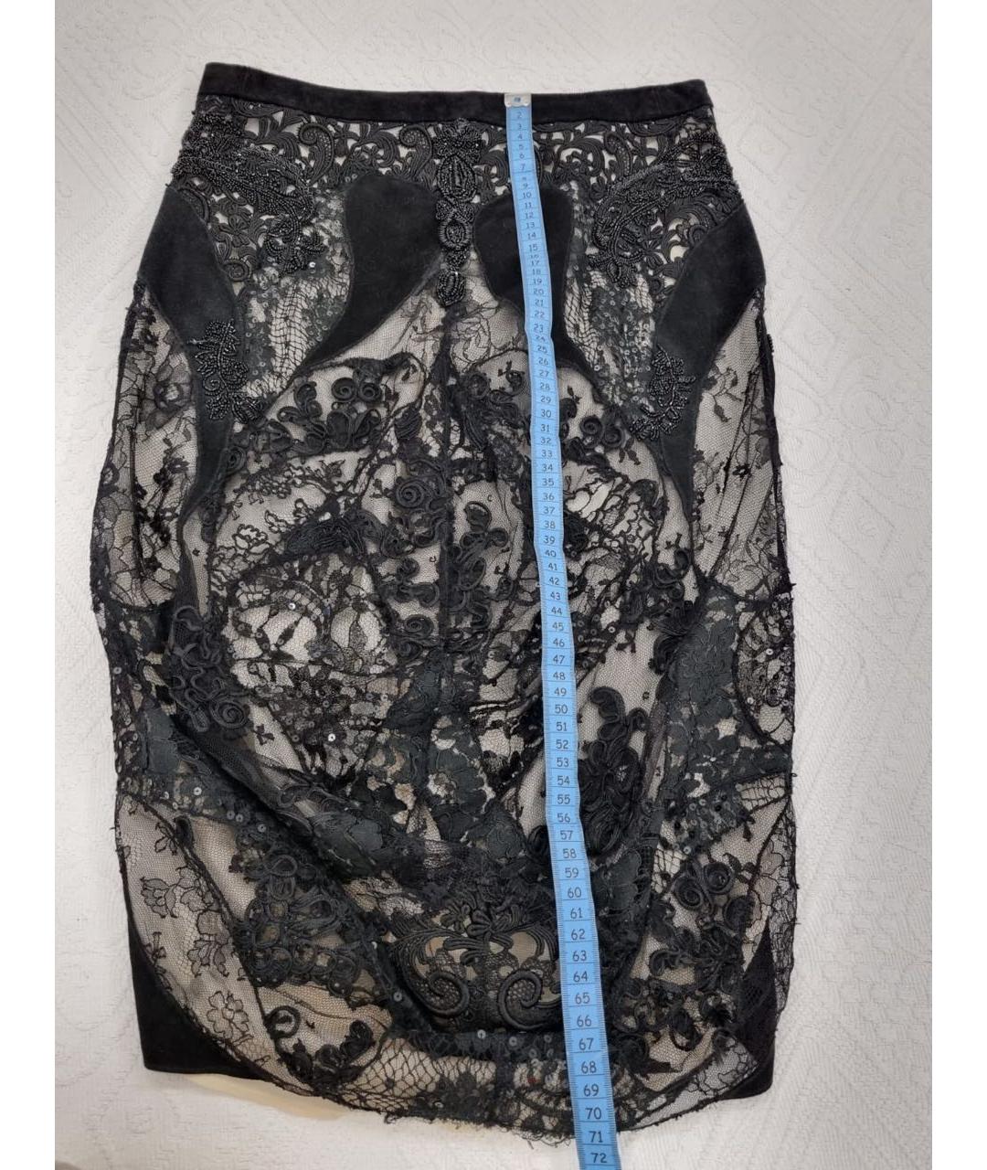 TOM FORD Черная юбка миди, фото 7