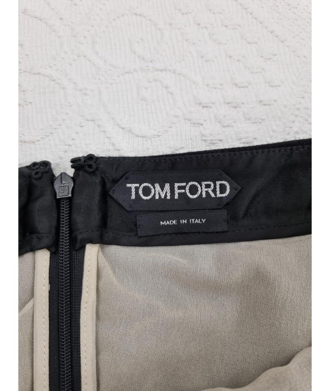 TOM FORD Черная юбка миди, фото 3