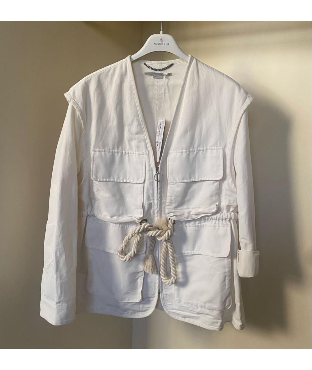 STELLA MCCARTNEY Белый хлопковый жакет/пиджак, фото 6
