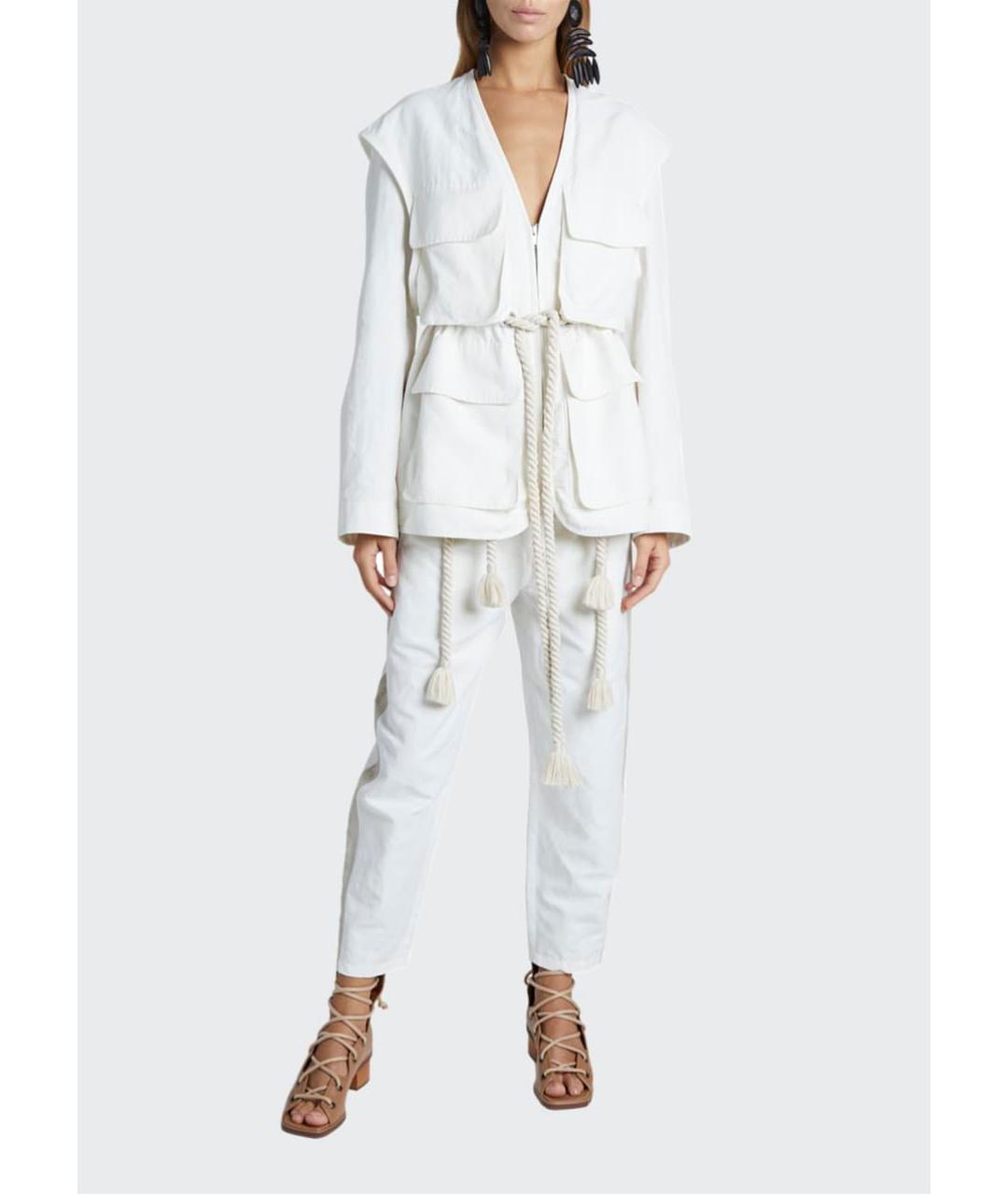 STELLA MCCARTNEY Белый хлопковый жакет/пиджак, фото 4