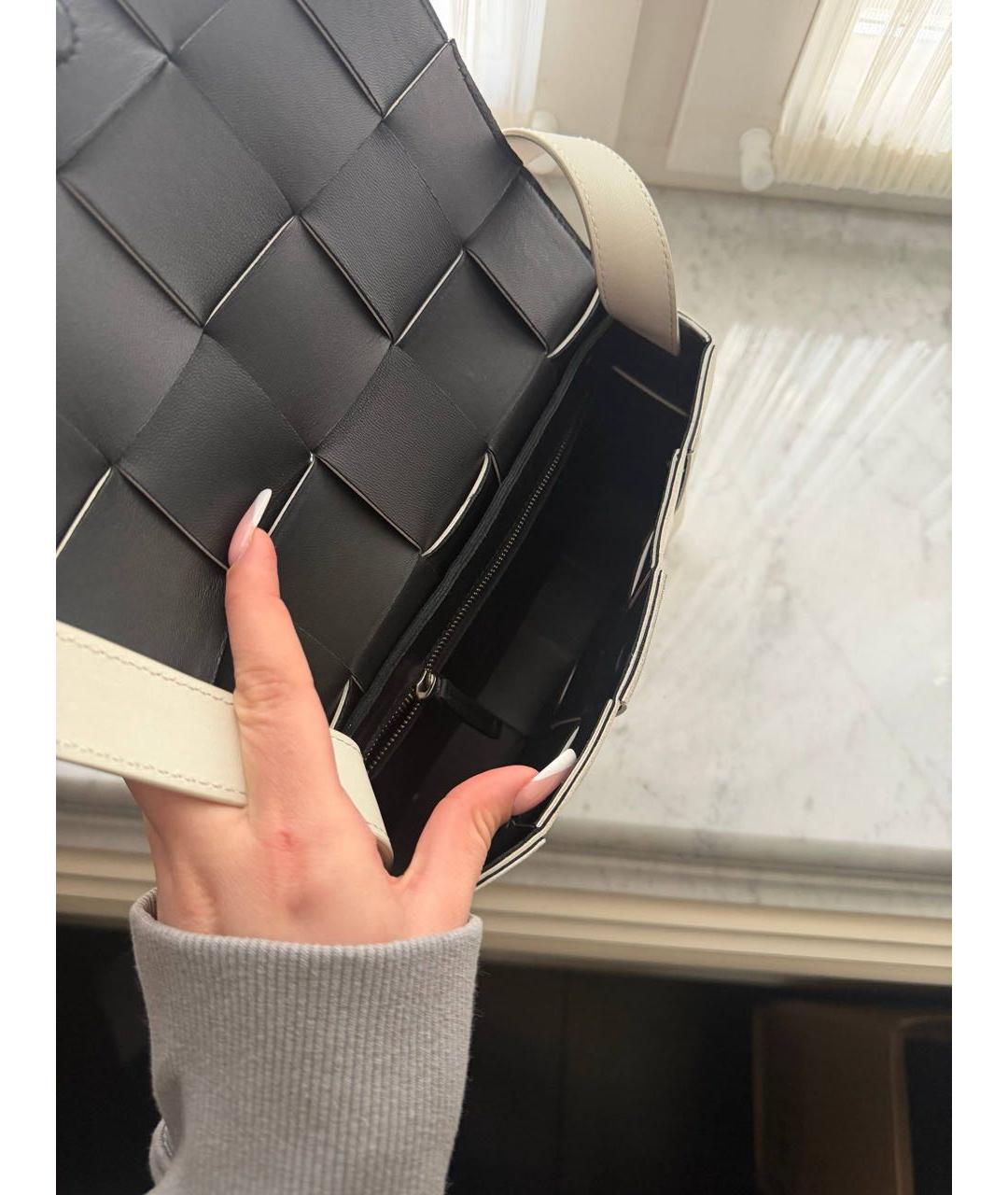 BOTTEGA VENETA Белая сумка через плечо из искусственной кожи, фото 3