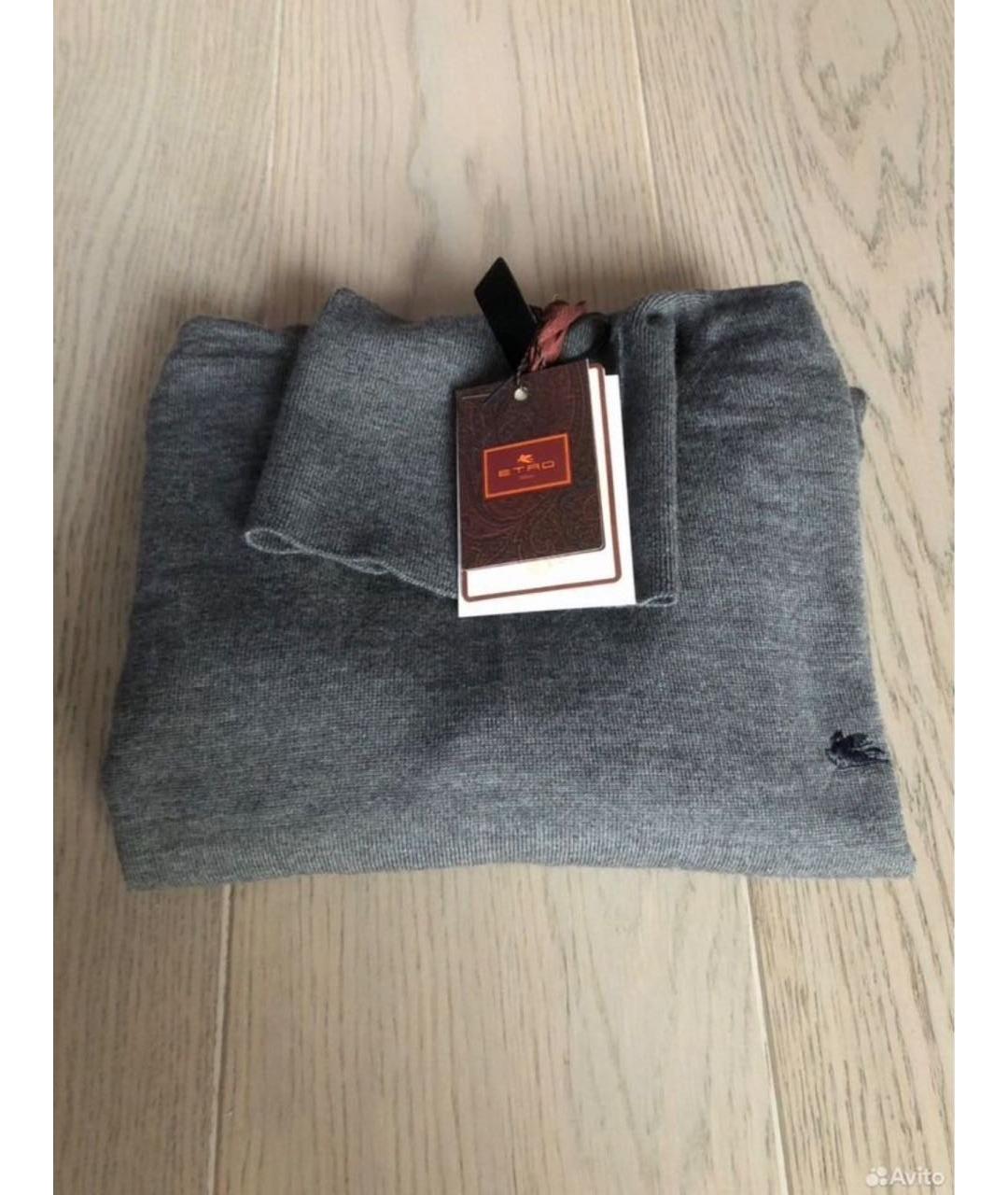 ETRO Серая шерстяная водолазка, фото 7