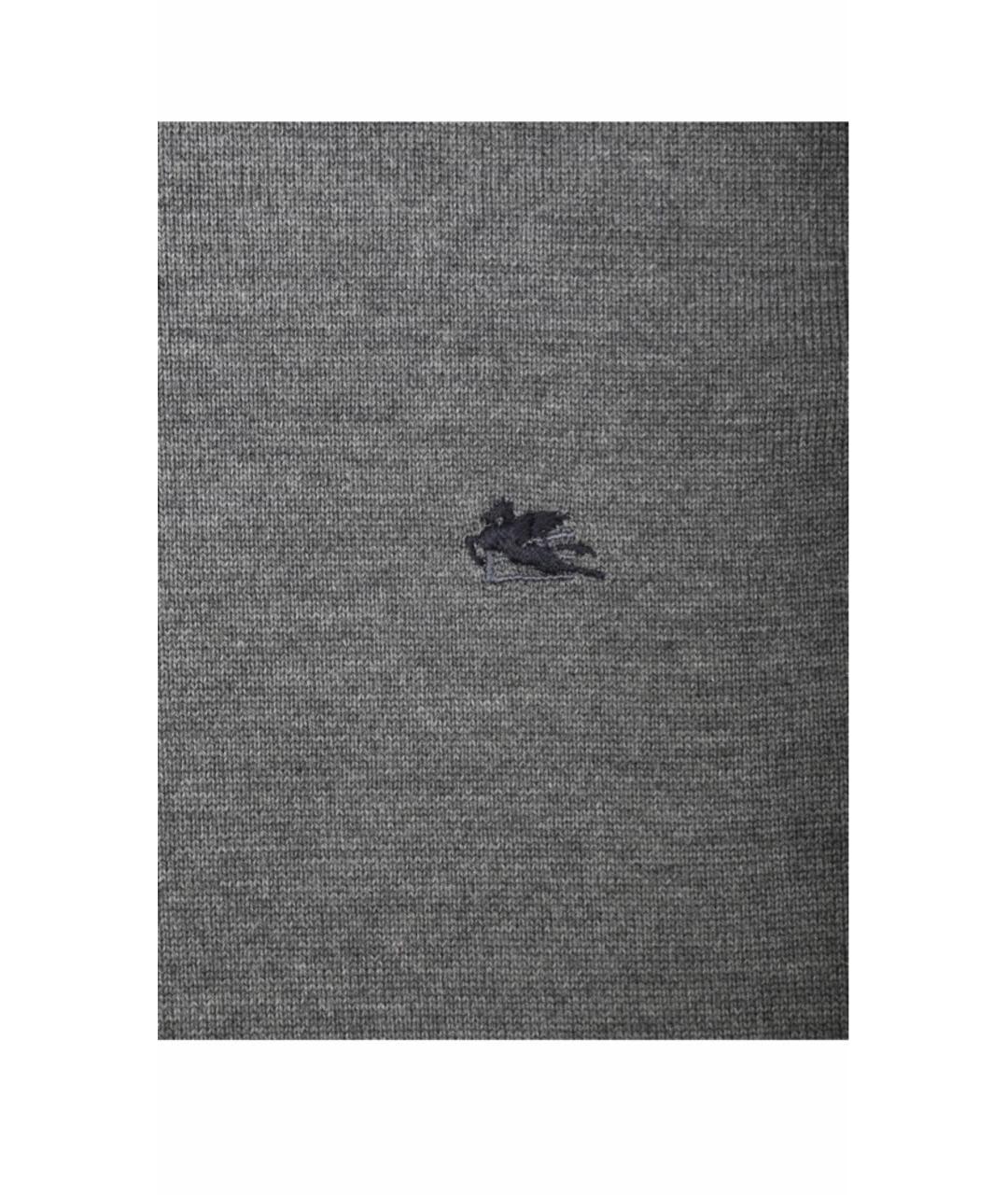 ETRO Серая шерстяная водолазка, фото 5