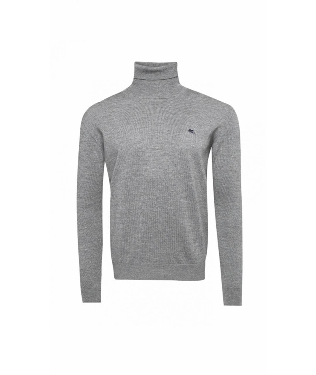 ETRO Серая шерстяная водолазка, фото 8