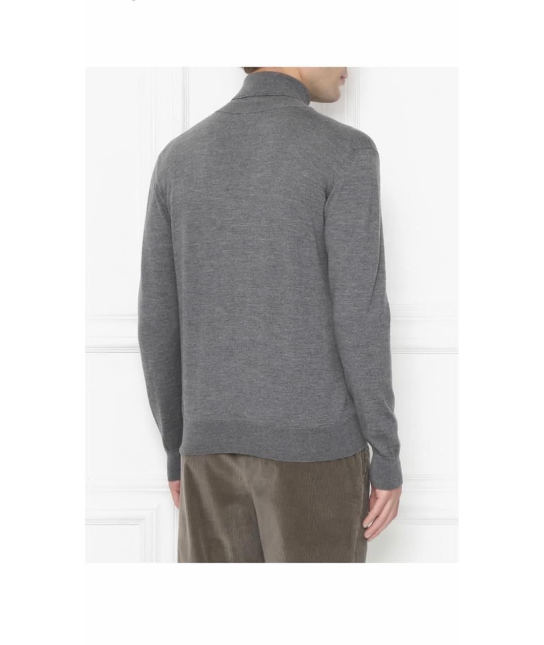 ETRO Серая шерстяная водолазка, фото 4