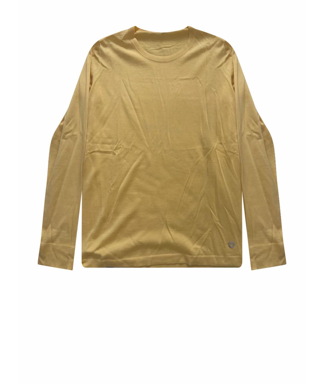 LORO PIANA Желтый шелковый джемпер / свитер, фото 5