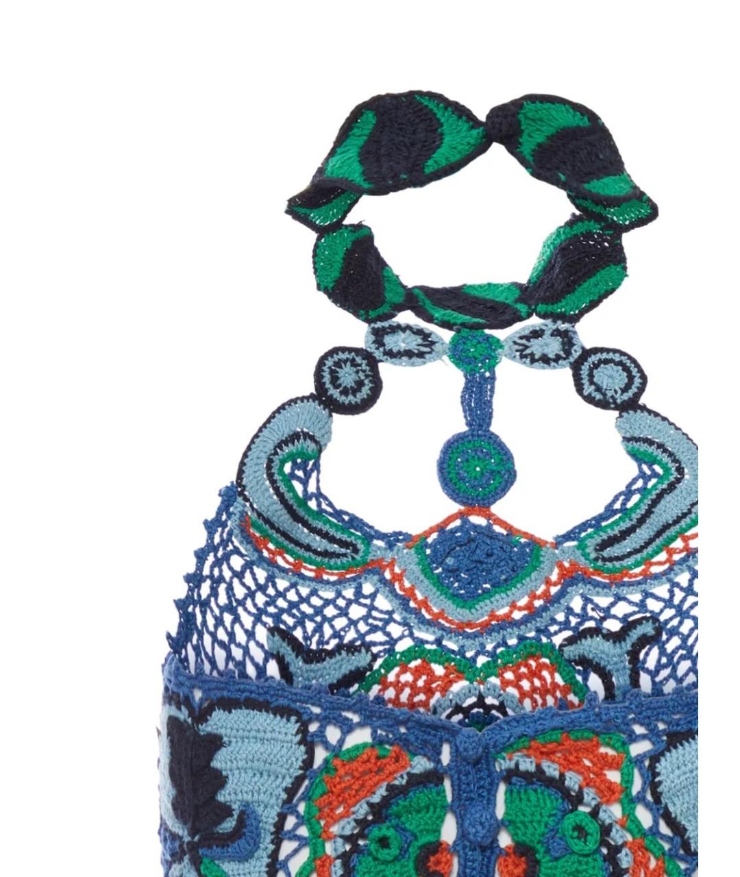 ETRO Синяя хлопковая майка, фото 2