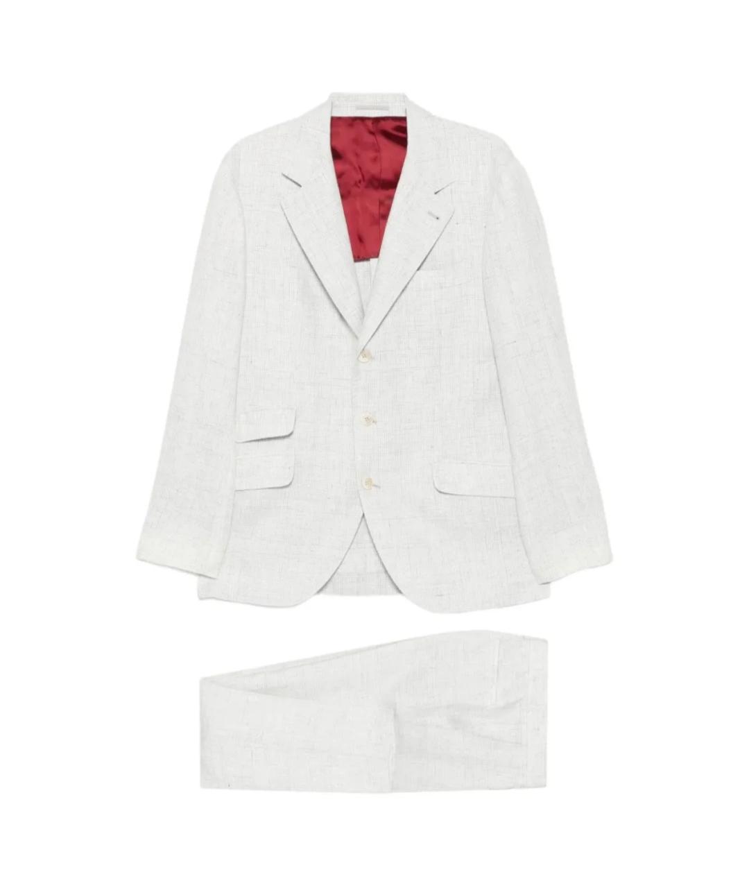 BRUNELLO CUCINELLI Серый повседневный костюм, фото 1