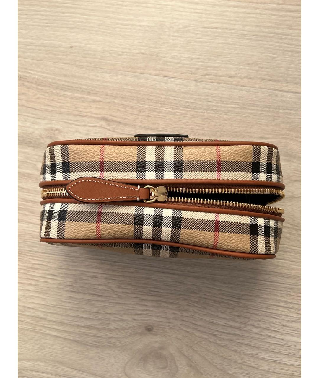 BURBERRY Бежевая косметичка, фото 5