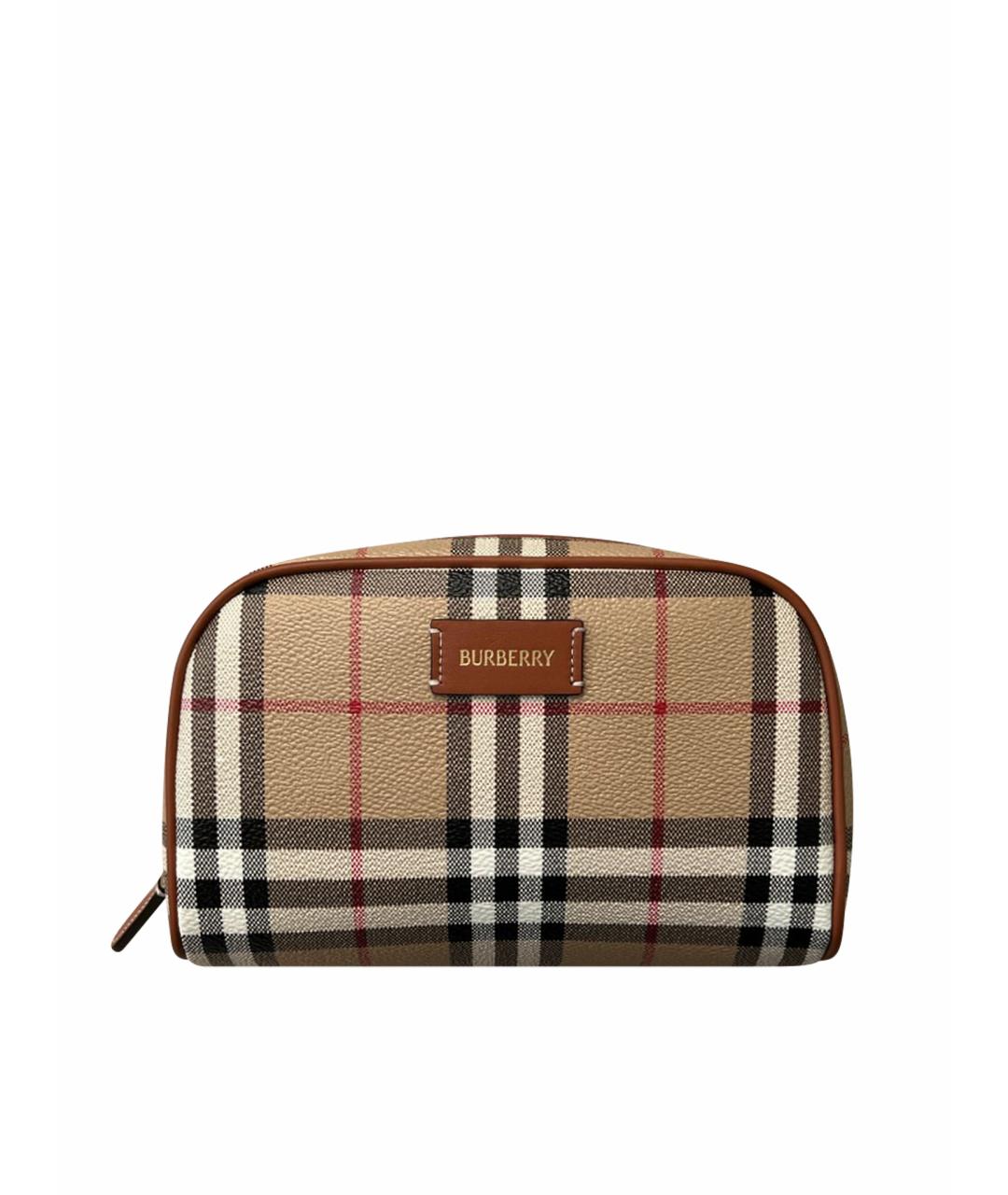 BURBERRY Бежевая косметичка, фото 1