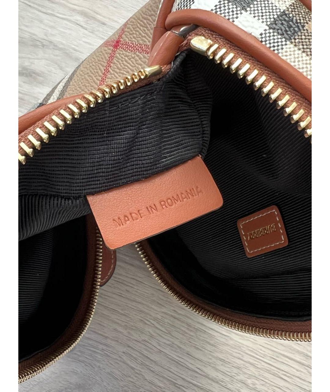 BURBERRY Бежевая косметичка, фото 7