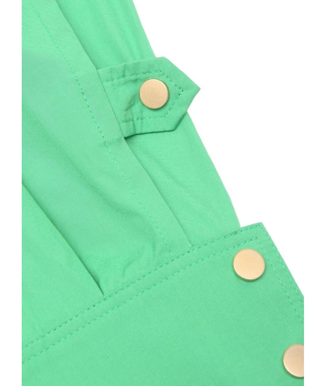 LORENA ANTONIAZZI Зеленые хлопковые брюки узкие, фото 5