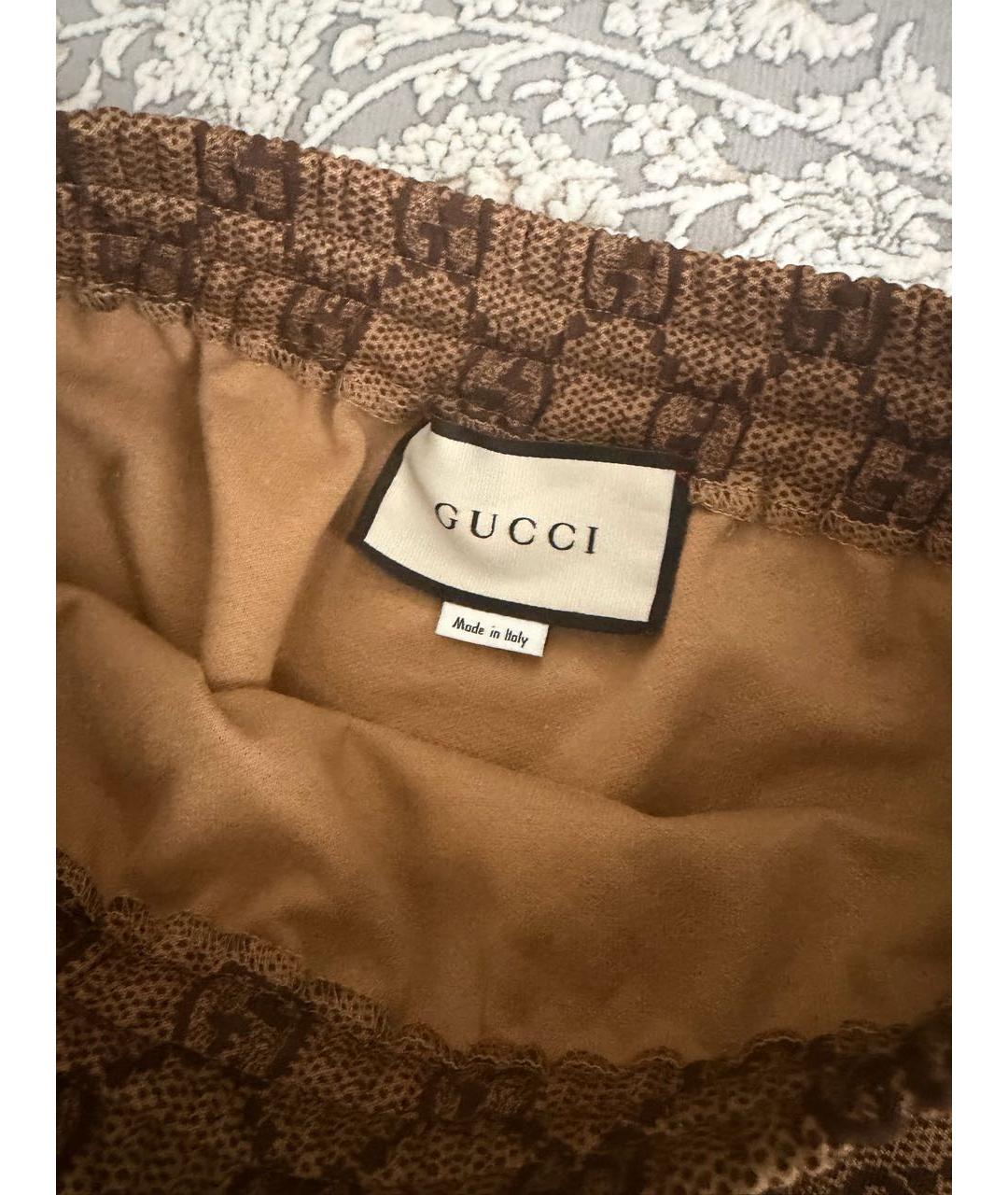 GUCCI Коричневая юбка макси, фото 2