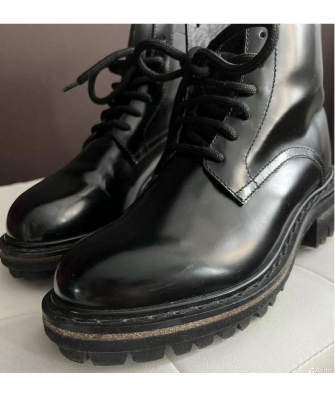 DSQUARED2 Черные кожаные ботинки, фото 7