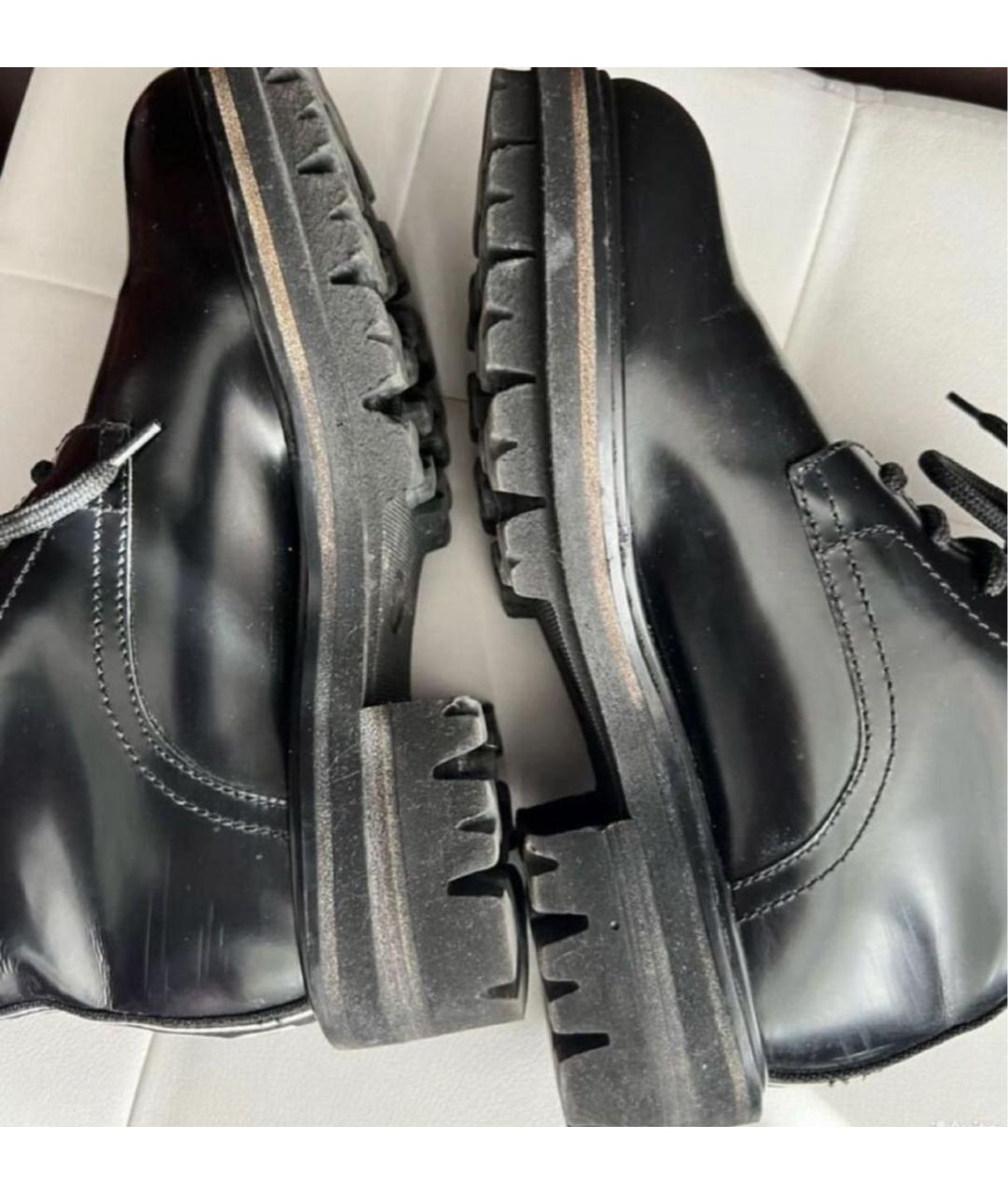 DSQUARED2 Черные кожаные ботинки, фото 8
