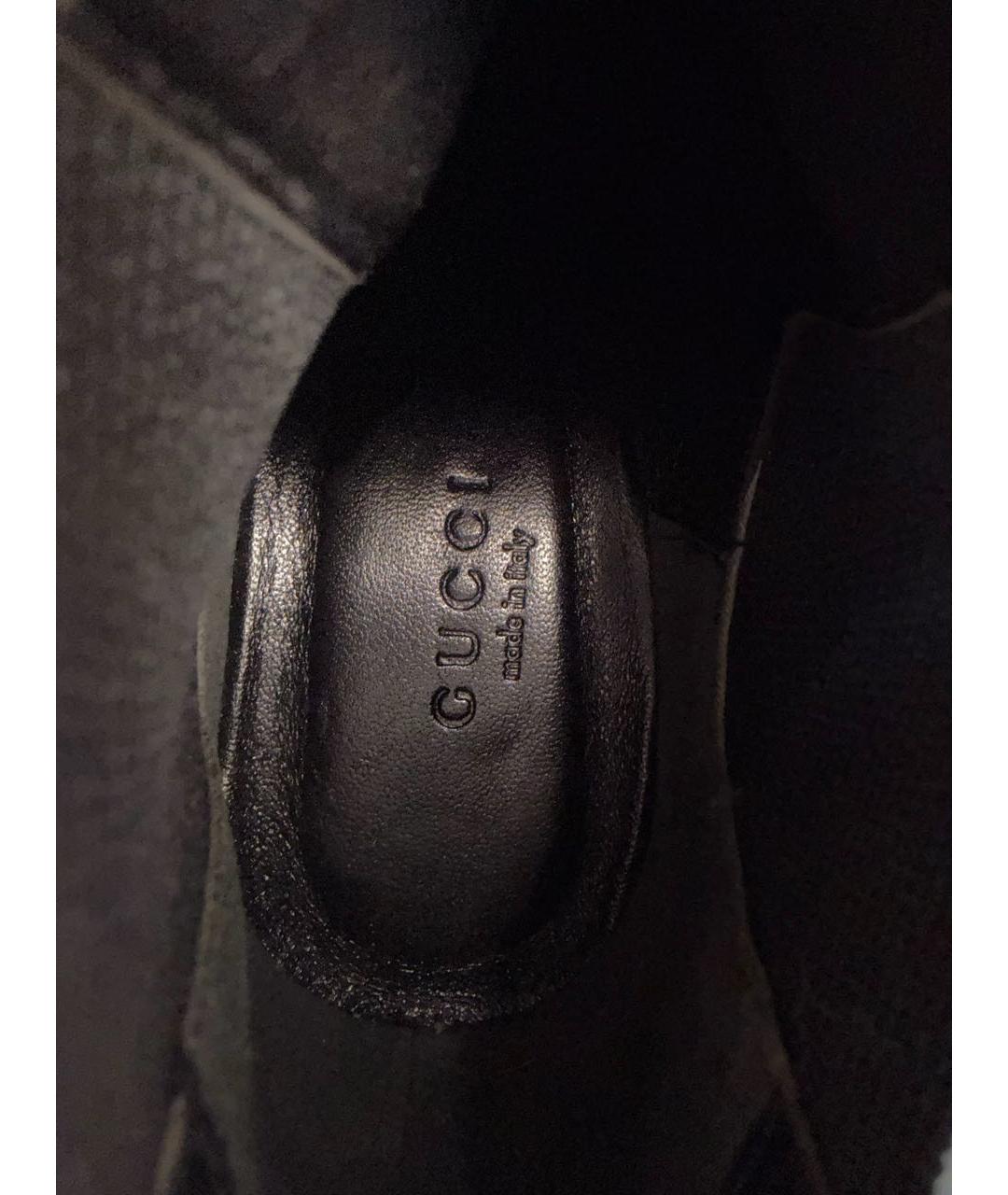 GUCCI Золотые кожаные ботильоны, фото 6