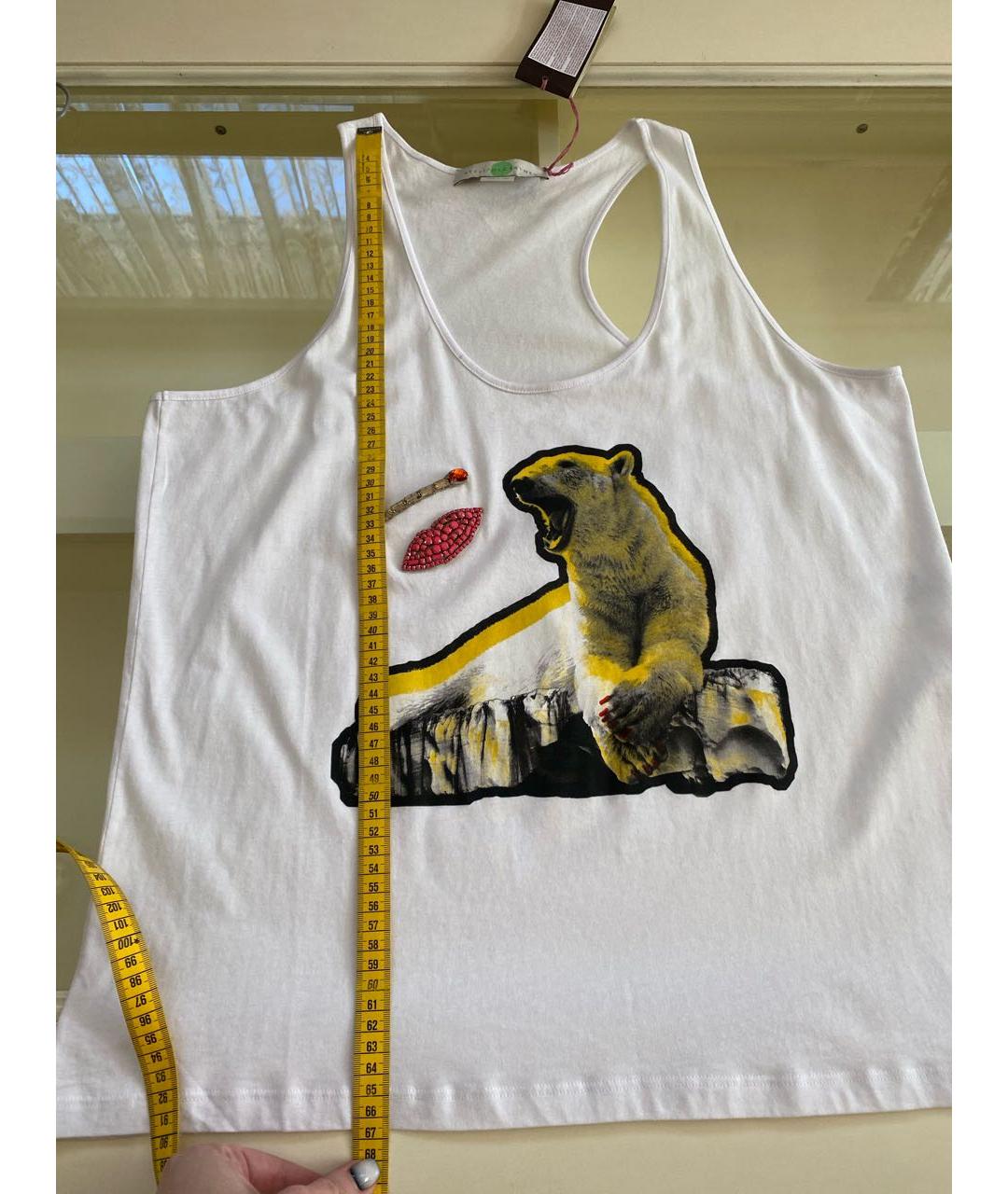 STELLA MCCARTNEY Белая хлопковая майка, фото 7