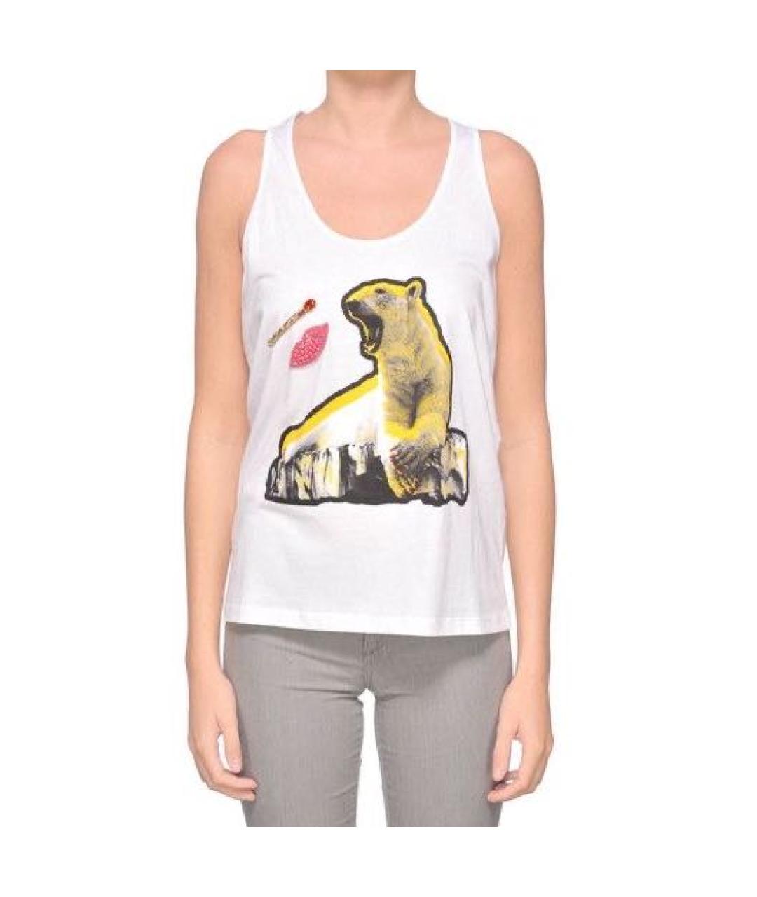 STELLA MCCARTNEY Белая хлопковая майка, фото 8