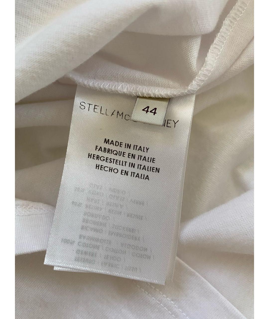 STELLA MCCARTNEY Белая хлопковая майка, фото 5