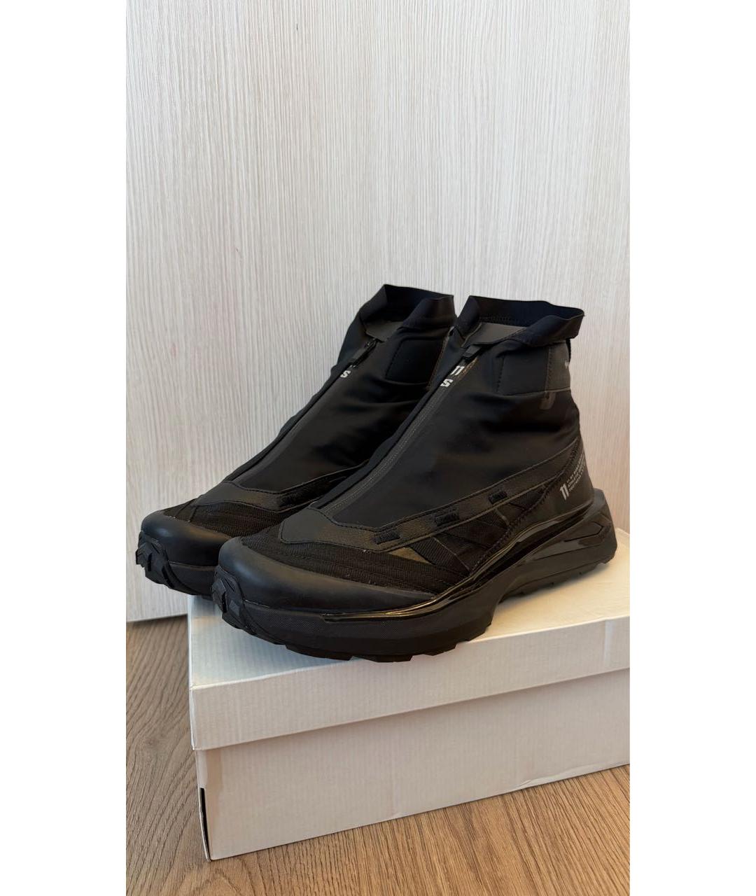 11 BY BORIS BIDJAN SABERI Черные высокие кроссовки / кеды, фото 9