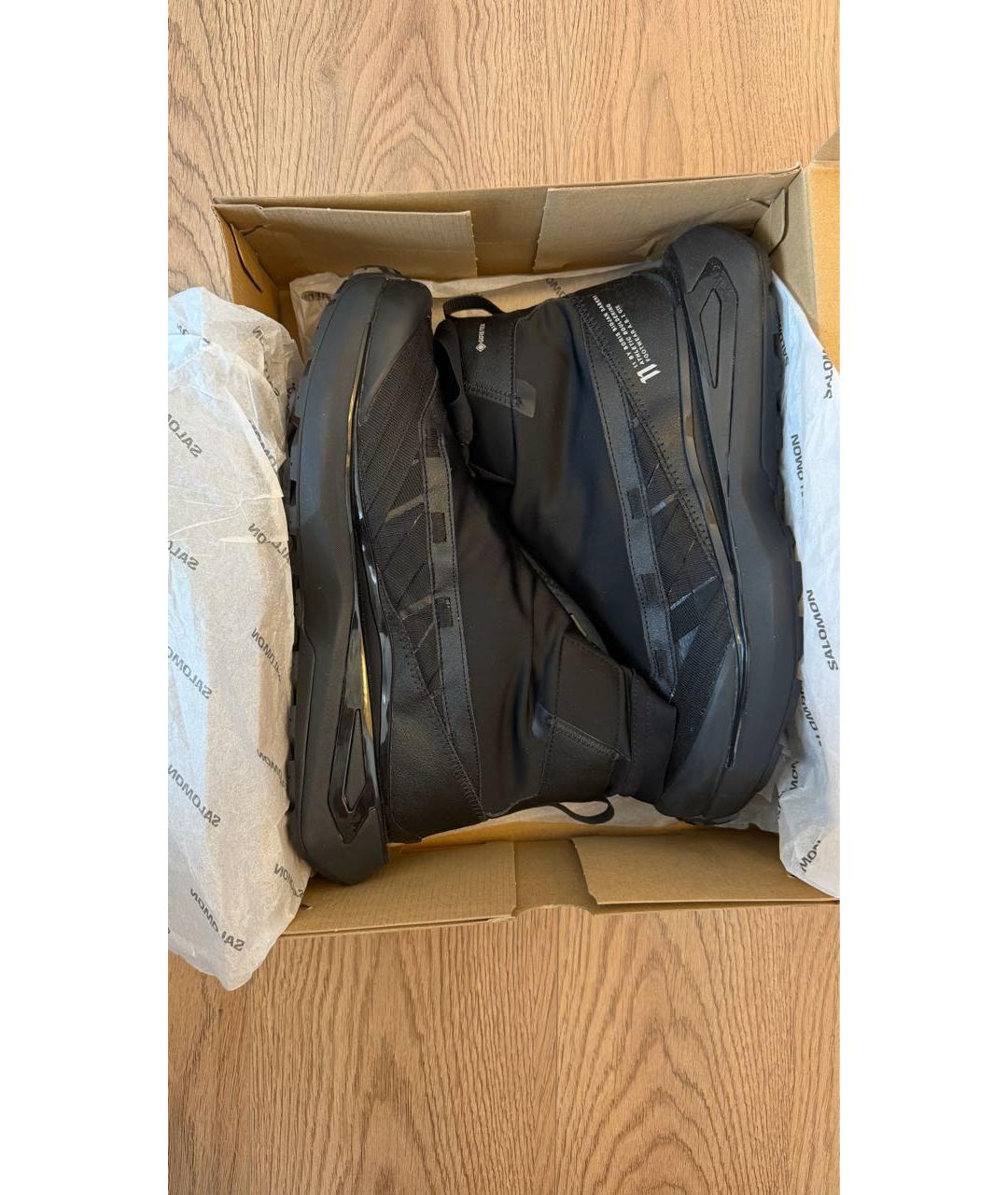 11 BY BORIS BIDJAN SABERI Черные высокие кроссовки / кеды, фото 3