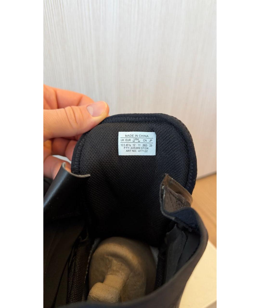 11 BY BORIS BIDJAN SABERI Черные высокие кроссовки / кеды, фото 6