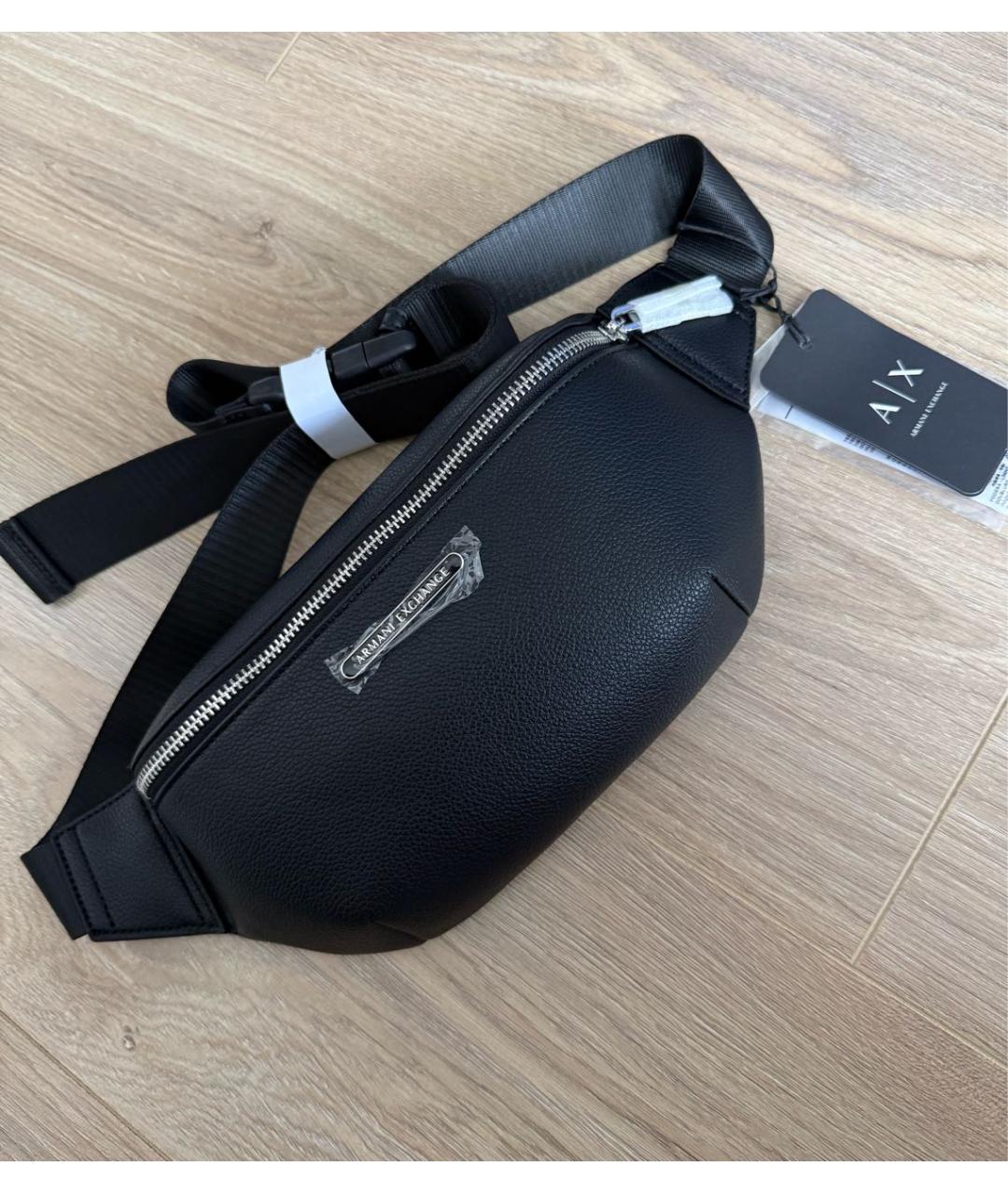 ARMANI EXCHANGE Черная поясная сумка, фото 5