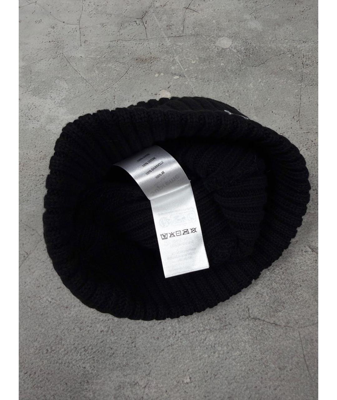 SUPREME Черная хлопковая шапка, фото 5