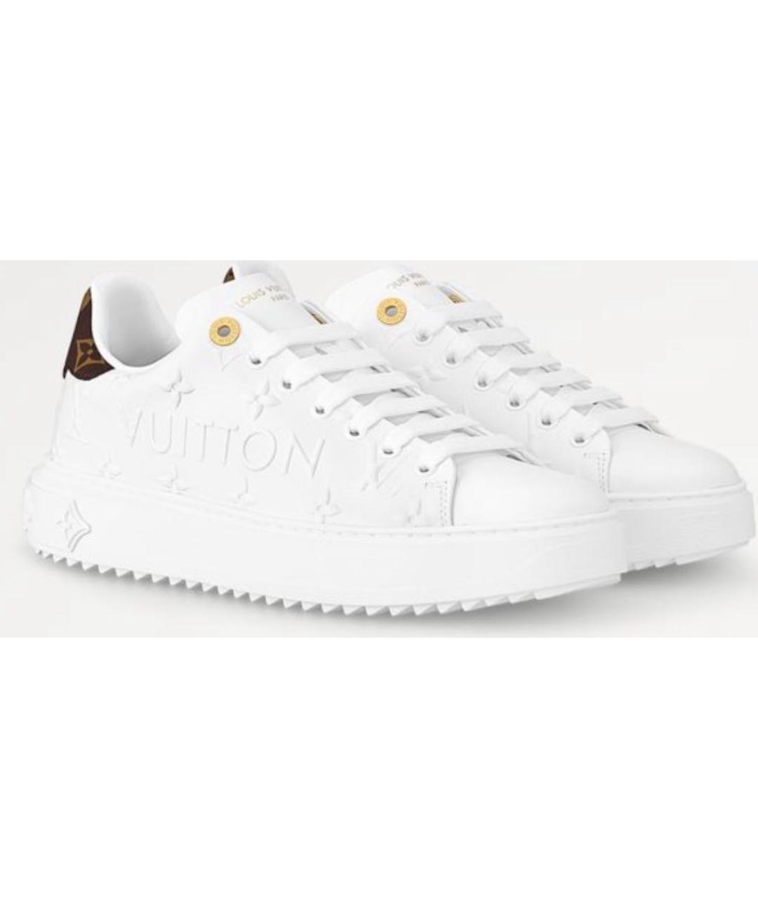 LOUIS VUITTON Белые кожаные кеды, фото 6