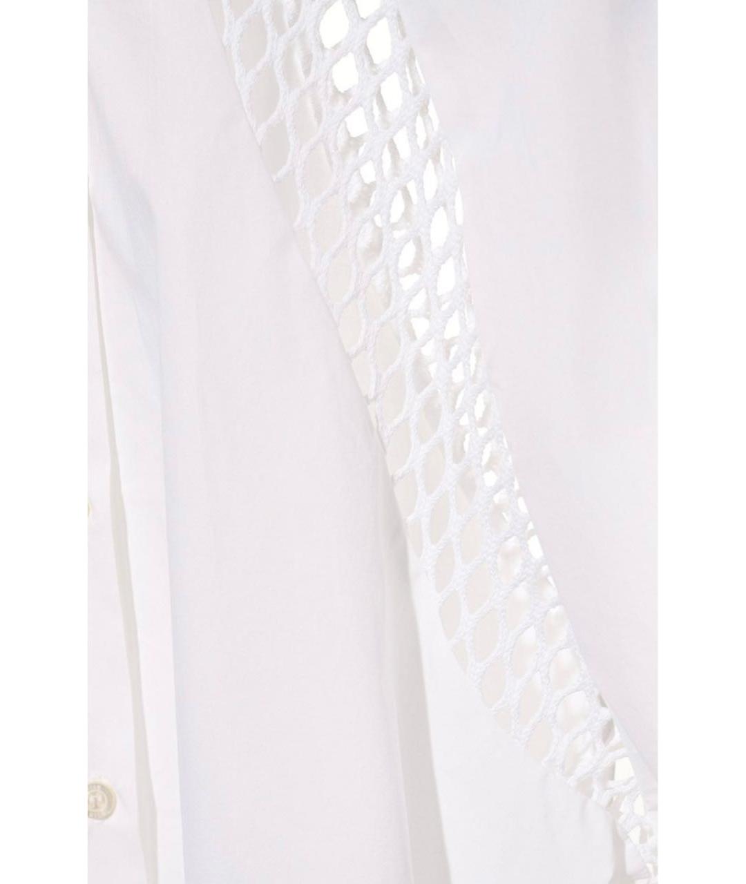 MSGM Белое хлопковое повседневное платье, фото 4