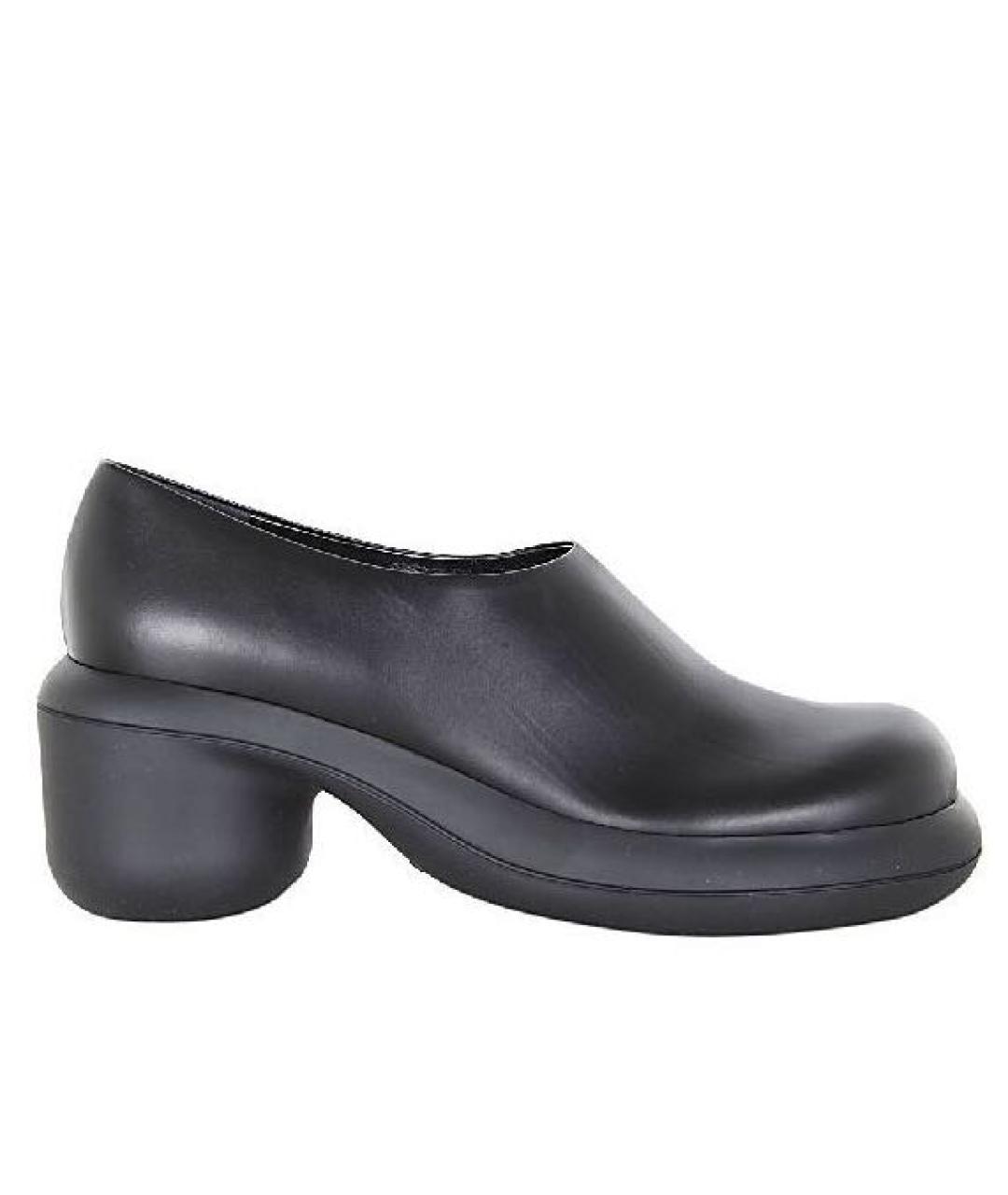 JIL SANDER Черные кожаные туфли, фото 3