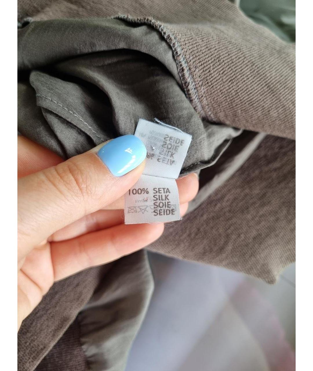 BRUNELLO CUCINELLI Коричневая блузы, фото 6