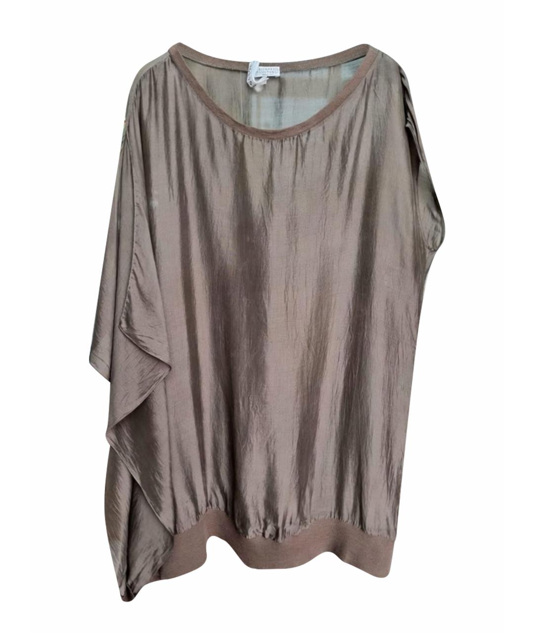 BRUNELLO CUCINELLI Коричневая блузы, фото 1